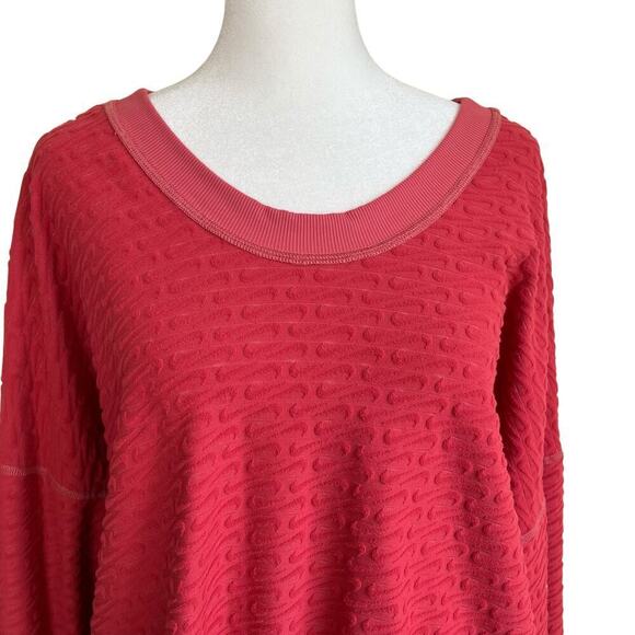Nike Womens ThermaFIT Element Running Crewneck Top Reversible Pink Terrycloth XL - Picture 3 of 16